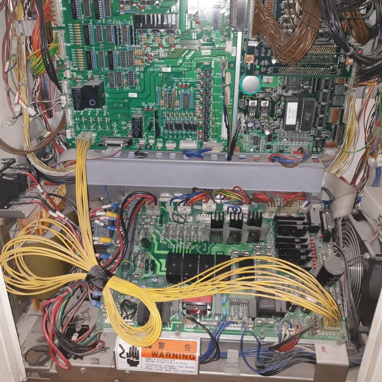 Processor control electronics and wiring