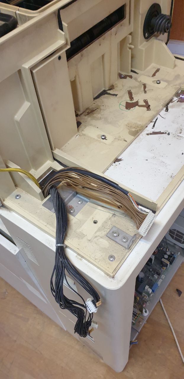 Machine compartment during refurbishment